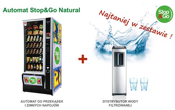 automat vendingowy i dystrybutor wody